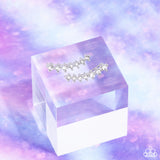 PRISMATIC and Proper - White Post Earrings - Paparazzi Accessories Post Earrings Bedazzle Me Pretty Mobile Fashion Boutique