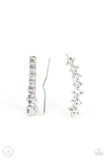 PRISMATIC and Proper - White Post Earrings - Paparazzi Accessories Post Earrings Bedazzle Me Pretty Mobile Fashion Boutique