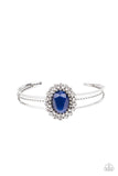 Prismatic Flower Patch - Blue Bracelet - Paparazzi Accessories Bracelet Bedazzle Me Pretty Mobile Fashion Boutique