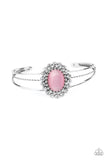 Prismatic Flower Patch - Pink Bracelet - Paparazzi Accessories Bracelet Bedazzle Me Pretty Mobile Fashion Boutique