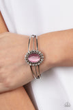 Prismatic Flower Patch - Pink Bracelet - Paparazzi Accessories Bracelet Bedazzle Me Pretty Mobile Fashion Boutique