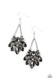 Prismatic Pageantry - Silver Earrings - Paparazzi Accessories Earrings Bedazzle Me Pretty Mobile Fashion Boutique