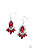 Prismatic Parade - Red Earrings - Paparazzi Accessories Earrings Bedazzle Me Pretty Mobile Fashion Boutique