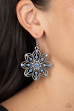Prismatic Perennial - Blue Earrings - Paparazzi Accessories Earrings Bedazzle Me Pretty Mobile Fashion Boutique