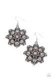 Prismatic Perennial - Pink Earrings - Paparazzi Accessories Earrings Bedazzle Me Pretty Mobile Fashion Boutique