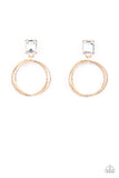Prismatic Perfection - Gold Post Earrings - Paparazzi Accessories Post Earrings Bedazzle Me Pretty Mobile Fashion Boutique