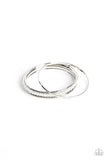 Prismatic Pizazz - White Bracelet - Paparazzi Accessories Bracelet Bedazzle Me Pretty Mobile Fashion Boutique