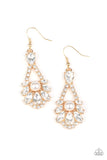 Prismatic Presence - Gold Earrings - Paparazzi Accessories Earrings Bedazzle Me Pretty Mobile Fashion Boutique