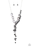 Prismatic Princess - Black Necklace - Paparazzi Accessories Necklace Bedazzle Me Pretty Mobile Fashion Boutique