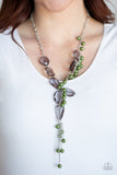 Prismatic Princess - Green Necklace - Paparazzi Accessories Necklace Bedazzle Me Pretty Mobile Fashion Boutique