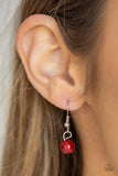 Prismatic Princess - Red Necklace - Paparazzi Accessories Necklace Bedazzle Me Pretty Mobile Fashion Boutique