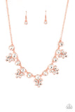 Prismatic Proposal - Copper Necklace - Paparazzi Accessories Necklace Bedazzle Me Pretty Mobile Fashion Boutique