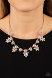 Prismatic Proposal - Copper Necklace - Paparazzi Accessories Necklace Bedazzle Me Pretty Mobile Fashion Boutique