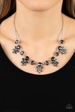 Prismatic Proposal - Silver Necklace - Paparazzi Accessories Necklace Bedazzle Me Pretty Mobile Fashion Boutique