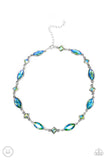 Prismatic Reinforcements - Green Necklace - Paparazzi Accessories Necklace Bedazzle Me Pretty Mobile Fashion Boutique