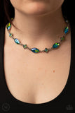 Prismatic Reinforcements - Green Necklace - Paparazzi Accessories Necklace Bedazzle Me Pretty Mobile Fashion Boutique