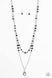 Prismatic Sunsets - Black Lanyard - Paparazzi Accessories Earrings Bedazzle Me Pretty Mobile Fashion Boutique