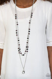 Prismatic Sunsets - Black Lanyard - Paparazzi Accessories Earrings Bedazzle Me Pretty Mobile Fashion Boutique