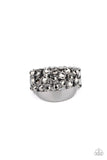 Prismatically Motley - Black Ring - Paparazzi Accessories Ring Bedazzle Me Pretty Mobile Fashion Boutique