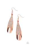 Prismatically Persuasive - Copper Earrings - Paparazzi Accessories Earrings Bedazzle Me Pretty Mobile Fashion Boutique