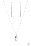 Prismatically Polished - White Necklace - Paparazzi Accessories Necklace Bedazzle Me Pretty Mobile Fashion Boutique