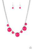 Prismatically POP-tastic - Pink Necklace - Paparazzi Accessories Necklace Bedazzle Me Pretty Mobile Fashion Boutique