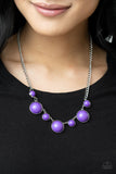 Prismatically POP-tastic - Purple Necklace - Paparazzi Accessories Necklace Bedazzle Me Pretty Mobile Fashion Boutique