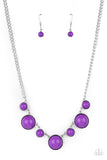 Prismatically POP-tastic - Purple Necklace - Paparazzi Accessories Necklace Bedazzle Me Pretty Mobile Fashion Boutique