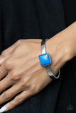 Prismatically Poppin - Blue Bracelet - Paparazzi Accessories Bracelet Bedazzle Me Pretty Mobile Fashion Boutique