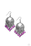 Prismatically Prairie - Purple Earrings - Paparazzi Accessories Earrings Bedazzle Me Pretty Mobile Fashion Boutique