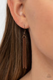 Private Plateau - Copper Necklace - Paparazzi Accessories Necklace Bedazzle Me Pretty Mobile Fashion Boutique