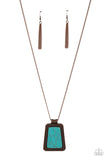 Private Plateau - Copper Necklace - Paparazzi Accessories Necklace Bedazzle Me Pretty Mobile Fashion Boutique