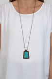 Private Plateau - Copper Necklace - Paparazzi Accessories Necklace Bedazzle Me Pretty Mobile Fashion Boutique