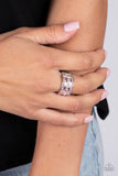 Privileged Poise - Pink Ring - Paparazzi Accessories Ring Bedazzle Me Pretty Mobile Fashion Boutique