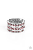 Privileged Poise - Purple Ring - Paparazzi Accessories Ring Bedazzle Me Pretty Mobile Fashion Boutique