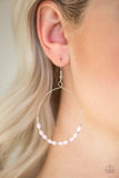 Prize Winning Sparkle - Pink Earrings - Paparazzi Accessories Earrings Bedazzle Me Pretty Mobile Fashion Boutique