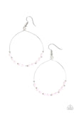 Prize Winning Sparkle - Pink Earrings - Paparazzi Accessories Earrings Bedazzle Me Pretty Mobile Fashion Boutique