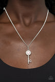 Prized Key Player - Pink Necklace - Paparazzi Accessories Necklace Bedazzle Me Pretty Mobile Fashion Boutique