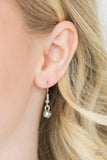 Prized Pendulum - Silver Necklace - Paparazzi Accessories Necklace Bedazzle Me Pretty Mobile Fashion Boutique