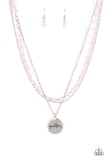 Promoted to Grandma - Pink Necklace - Paparazzi Accessories Necklace FS-Bedazzle Me Pretty Mobile Fashion Boutique
