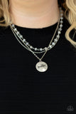Promoted to Grandma - White Necklace - Paparazzi Accessories Necklace Bedazzle Me Pretty Mobile Fashion Boutique