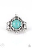 Prone To Wander - Blue Ring - Paparazzi Accessories Ring Bedazzle Me Pretty Mobile Fashion Boutique