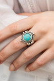 Prone To Wander - Blue Ring - Paparazzi Accessories Ring Bedazzle Me Pretty Mobile Fashion Boutique