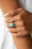 Prone To Wander - Copper Ring - Paparazzi Accessories Ring Bedazzle Me Pretty Mobile Fashion Boutique