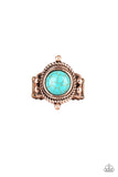 Prone To Wander - Copper Ring - Paparazzi Accessories Ring Bedazzle Me Pretty Mobile Fashion Boutique