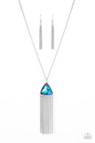 Proudly Prismatic - Blue Necklace - Paparazzi Accessories Necklace FS-Bedazzle Me Pretty Mobile Fashion Boutique