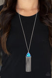 Proudly Prismatic - Blue Necklace - Paparazzi Accessories Necklace FS-Bedazzle Me Pretty Mobile Fashion Boutique