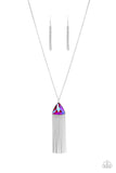 Proudly Prismatic - Pink Necklace - Paparazzi Accessories Necklace FS-Bedazzle Me Pretty Mobile Fashion Boutique