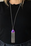 Proudly Prismatic - Pink Necklace - Paparazzi Accessories Necklace FS-Bedazzle Me Pretty Mobile Fashion Boutique