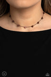 Public Display of Affection - Copper Necklace - Paparazzi Accessories Necklace Bedazzle Me Pretty Mobile Fashion Boutique